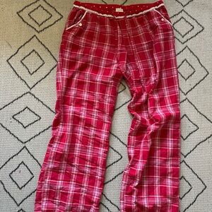 Vintage Old Navy Red Plaid Pajama Pants
